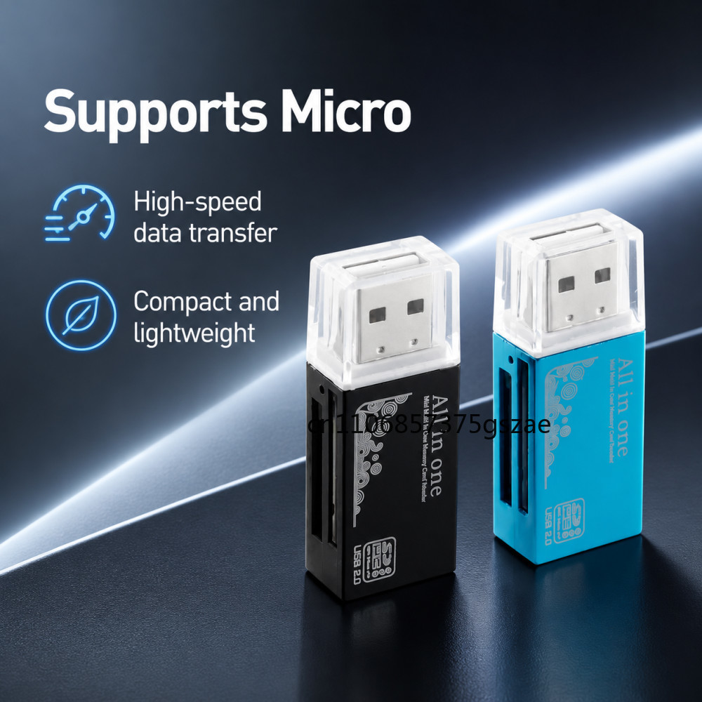 Laptop Accessories World - 2 in 1 USB2.0 Card Reader