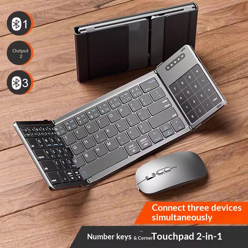Laptop Accessories Toys - Mengzu Tri Fold Wireless Bluetooth Keyboard