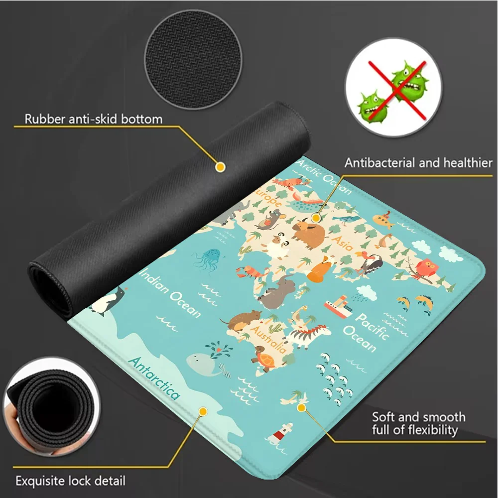 World Map Gaming Mouse Pad Ani - đánh giá và giá Laptop Accessories World