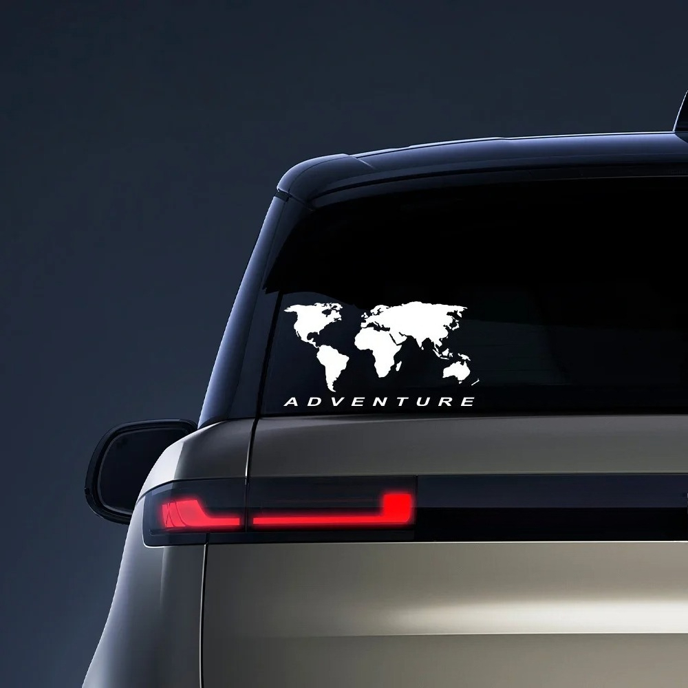 World Map Adventure Car Sticke - đánh giá và giá Laptop Accessories World