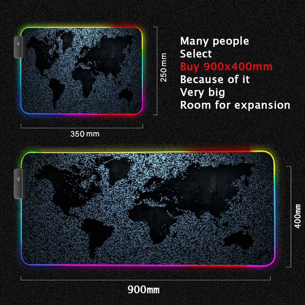 World Map Mouse Pad Gaming Mou - đánh giá và giá Laptop Accessories World