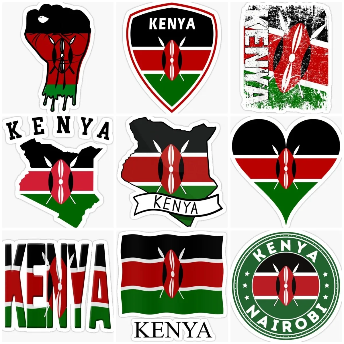 Kenya Flag Map Emblem Creative - đánh giá và giá Laptop Accessories Kenya